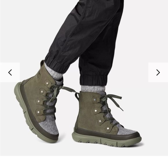 Sorel Women’s  Green and Gray Boots - Picture 1 of 10